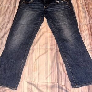 American Eagle Outfitters Blue Boot Cut Jeans with Vintage Appeal